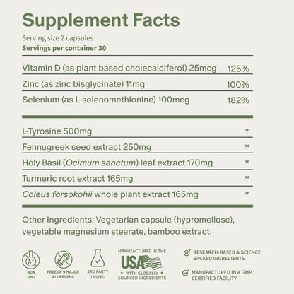Cápsulas para la Perimenopausia y la Salud Tiroidea™
